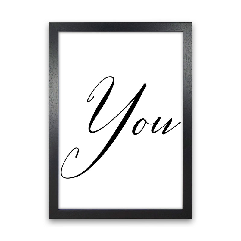 You Modern Print Black Grain