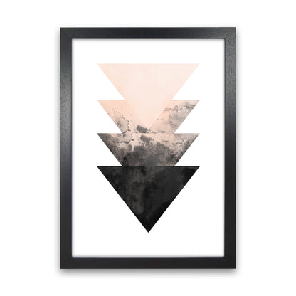 Nude And Black Watercolour 4 Art Print by Pixy Paper Black Grain