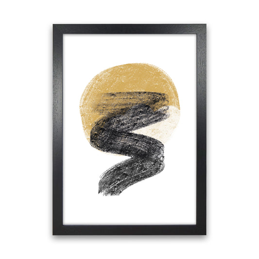 Dalia Chalk Gold Moon Zig  Art Print by Pixy Paper