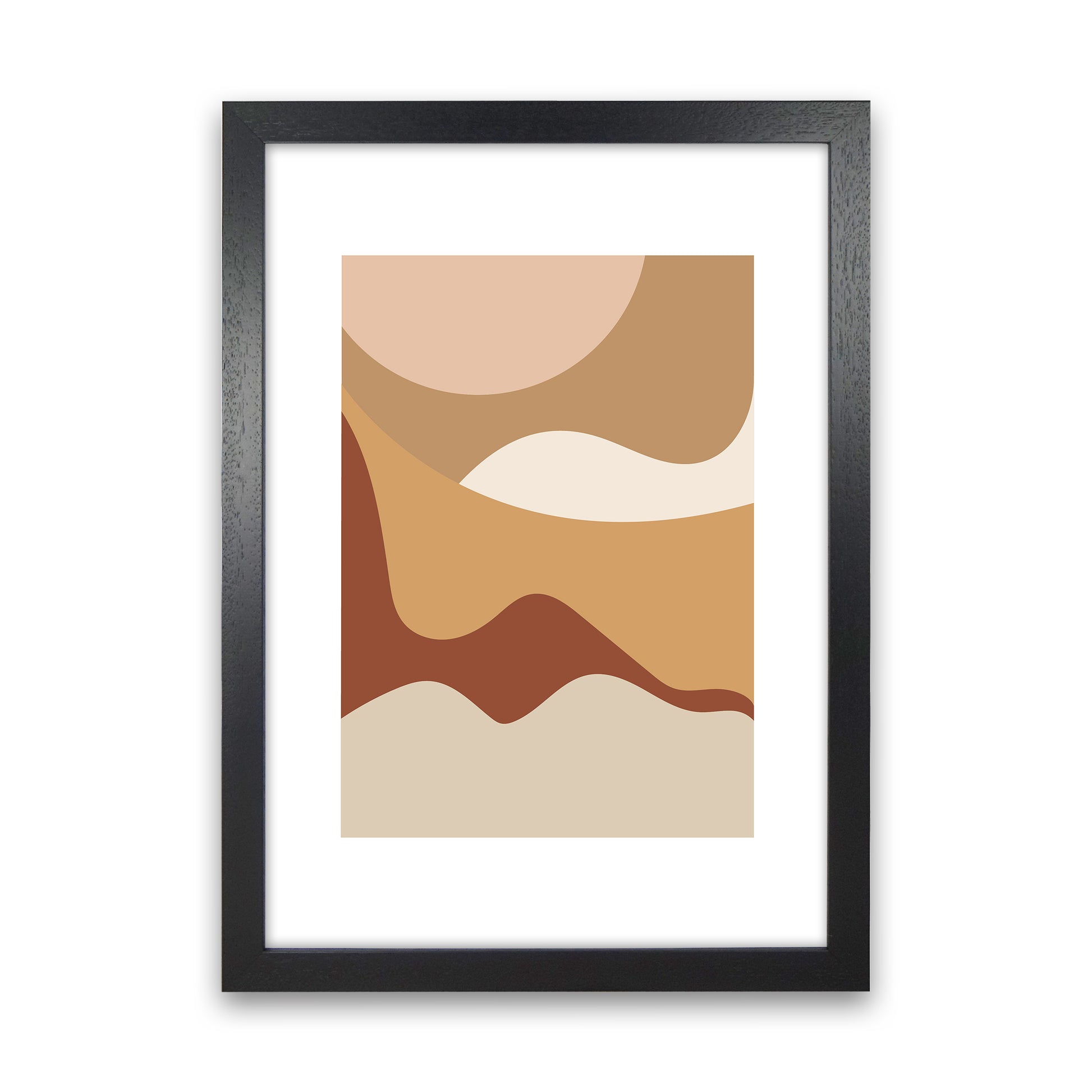 Mica Sand Dunes N25  Art Print by Pixy Paper Black Grain