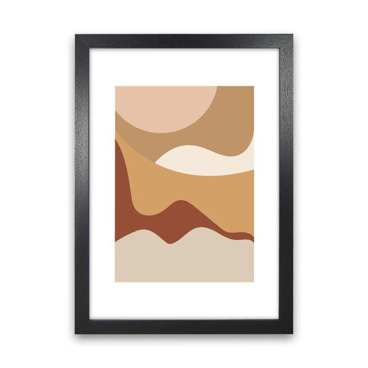 Mica Sand Dunes N25  Art Print by Pixy Paper Black Grain