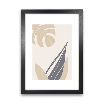 Mila Plant Leaf N21  Art Print by Pixy Paper Black Grain