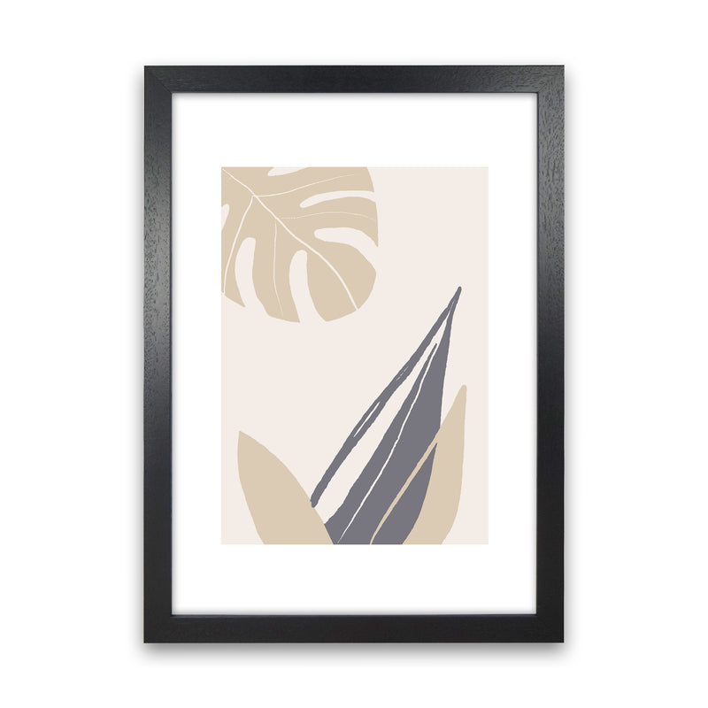 Mila Plant Leaf N21  Art Print by Pixy Paper Black Grain