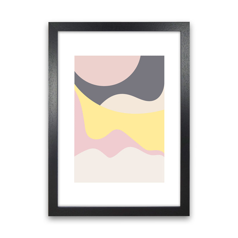 Mila Pink Dunes N15  Art Print by Pixy Paper Black Grain