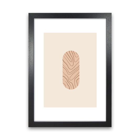 Mica Sand Leaf N12  Art Print by Pixy Paper Black Grain