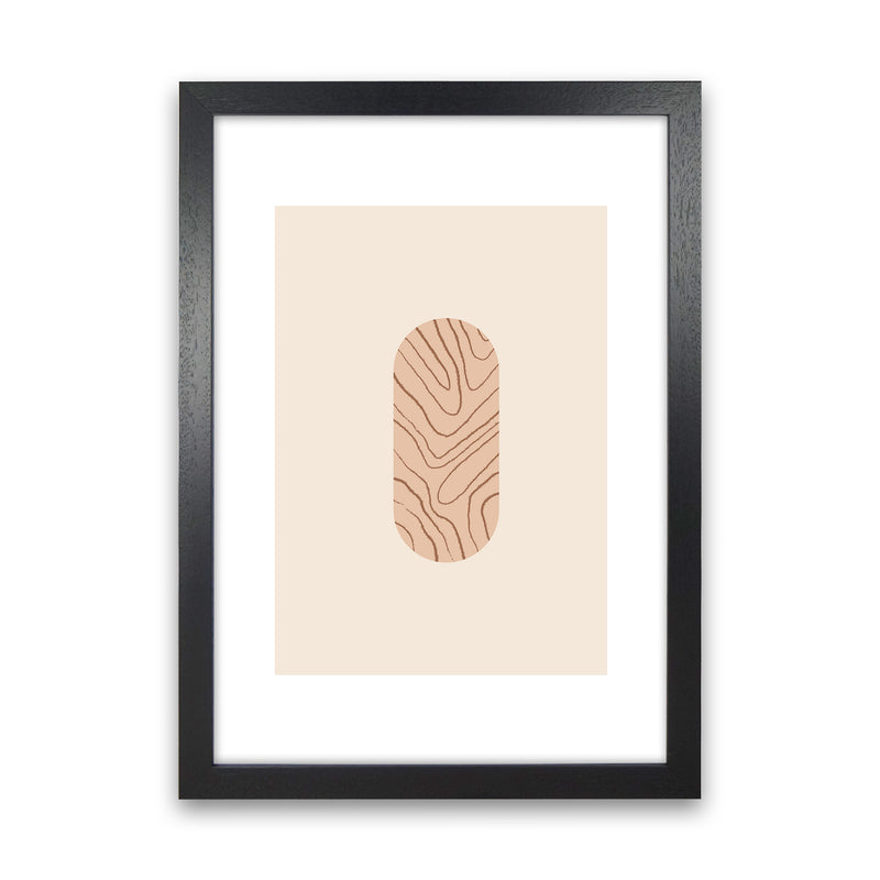 Mica Sand Leaf N12  Art Print by Pixy Paper Black Grain