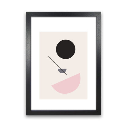 Mila Abstract N3  Art Print by Pixy Paper Black Grain