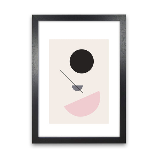 Mila Abstract N3  Art Print by Pixy Paper Black Grain