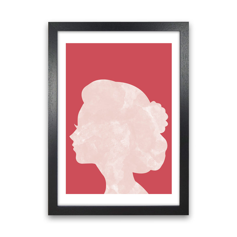 Marble Head Red  Art Print by Pixy Paper Black Grain