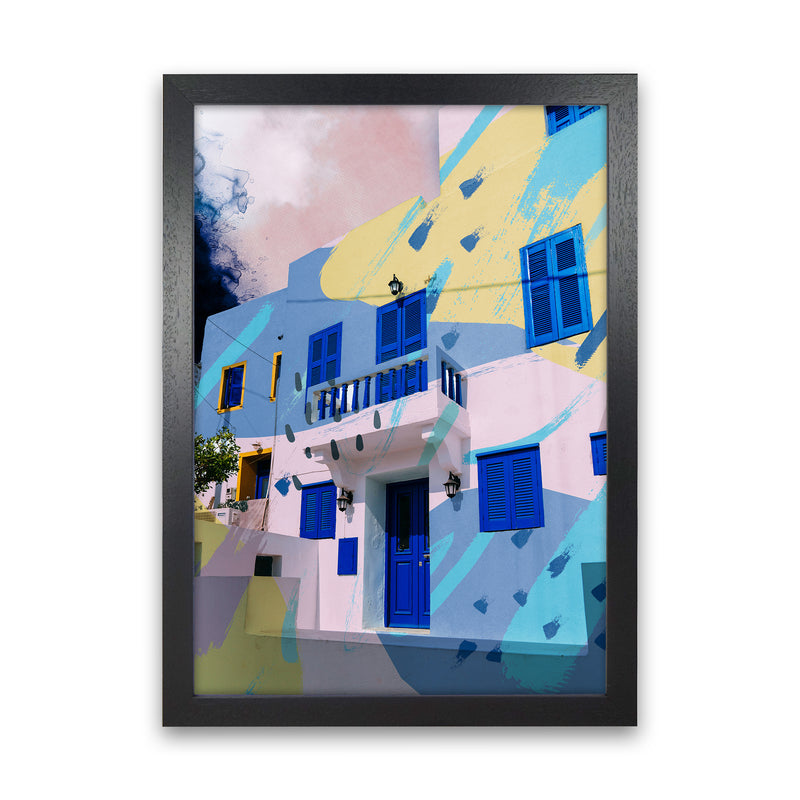 Buliding Pop  Art Print by Pixy Paper Black Grain