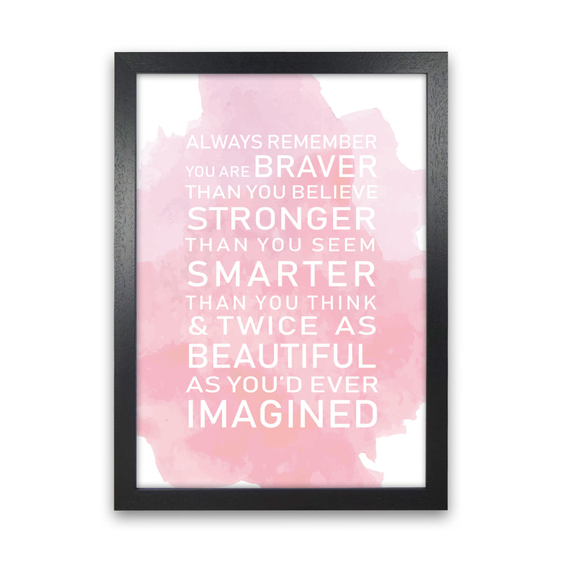 Smarter Than You Think Art Print by Pixy Paper Black Grain