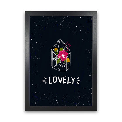 Lovely Night Sky  Art Print by Pixy Paper Black Grain