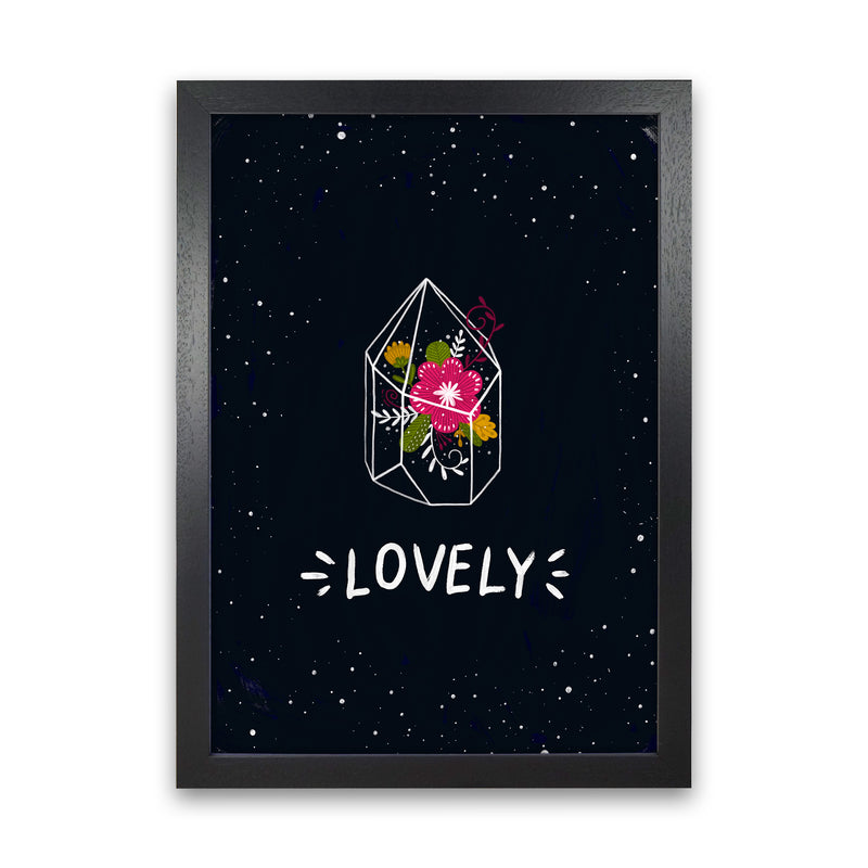 Lovely Night Sky  Art Print by Pixy Paper Black Grain