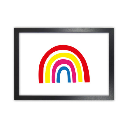 Rainbow Red  Art Print by Pixy Paper Black Grain