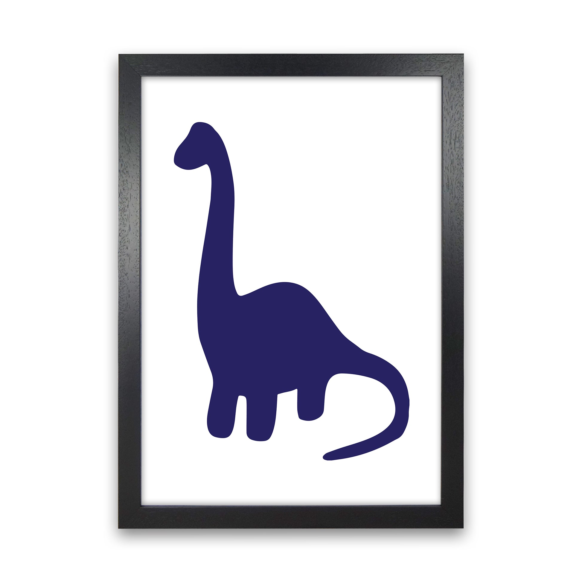 Brach Navy  Art Print by Pixy Paper Black Grain