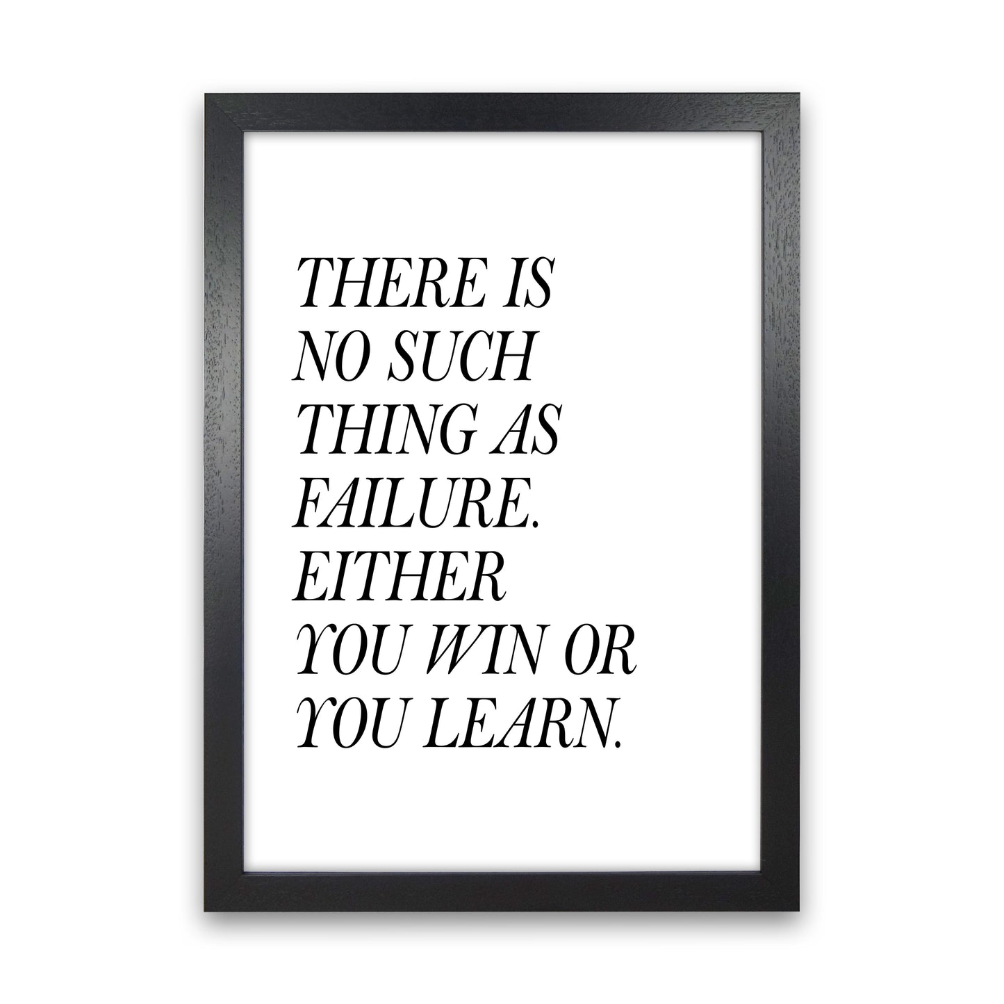 There Is No Such Thing  Art Print by Pixy Paper Black Grain