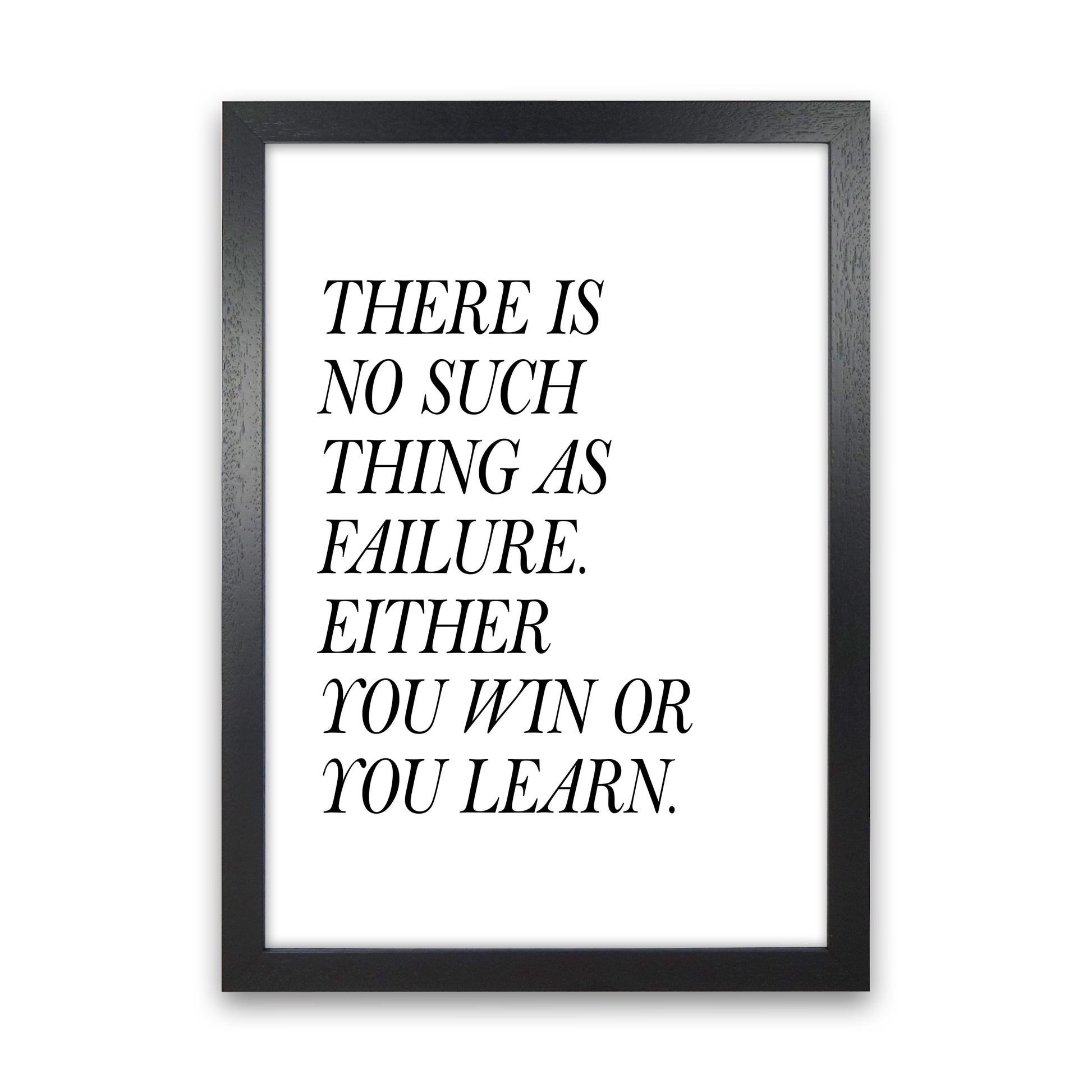 There Is No Such Thing  Art Print by Pixy Paper Black Grain