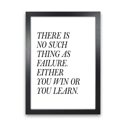 There Is No Such Thing  Art Print by Pixy Paper Black Grain