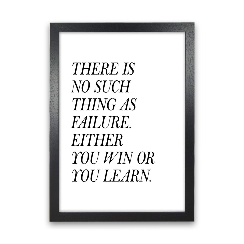 There Is No Such Thing  Art Print by Pixy Paper Black Grain