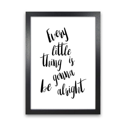 Every Little Thing  Art Print by Pixy Paper Black Grain