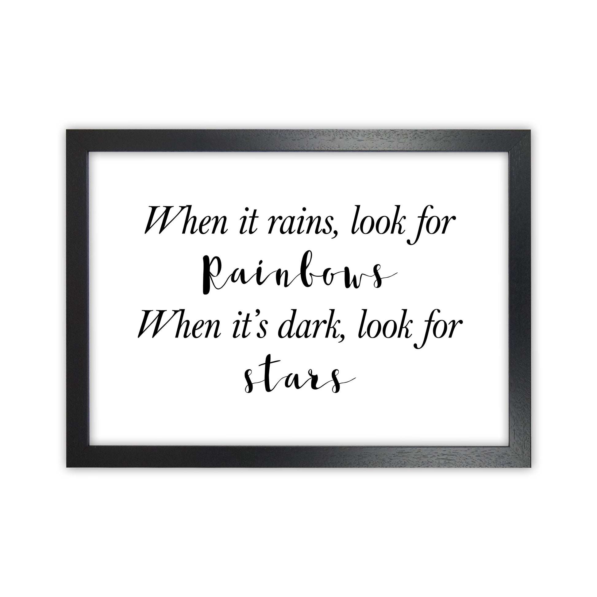 When It Rains  Art Print by Pixy Paper Black Grain