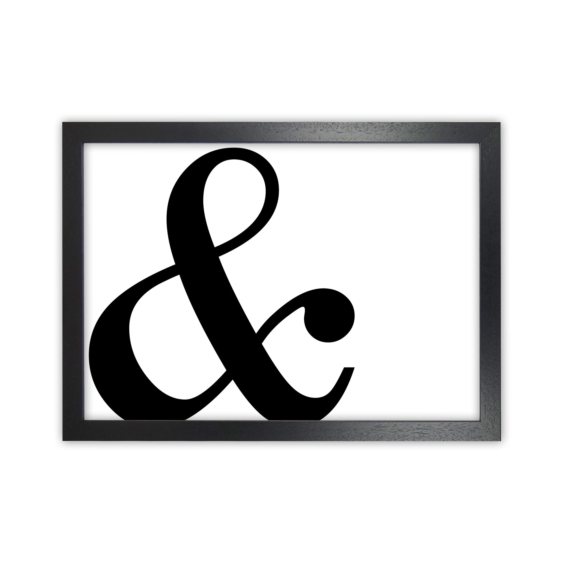 & Landscape  Art Print by Pixy Paper Black Grain