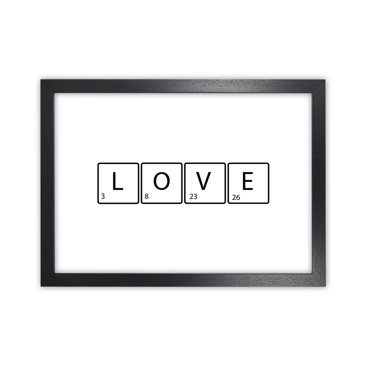 Love Letters  Art Print by Pixy Paper Black Grain