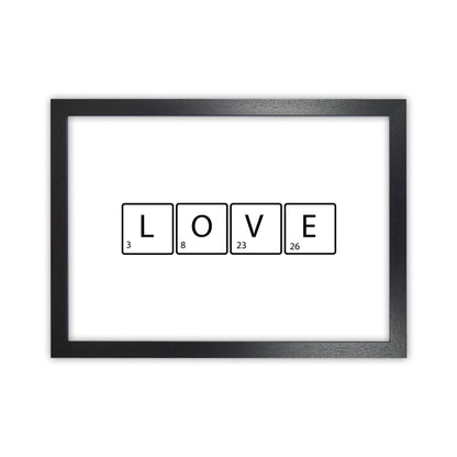 Love Letters  Art Print by Pixy Paper Black Grain