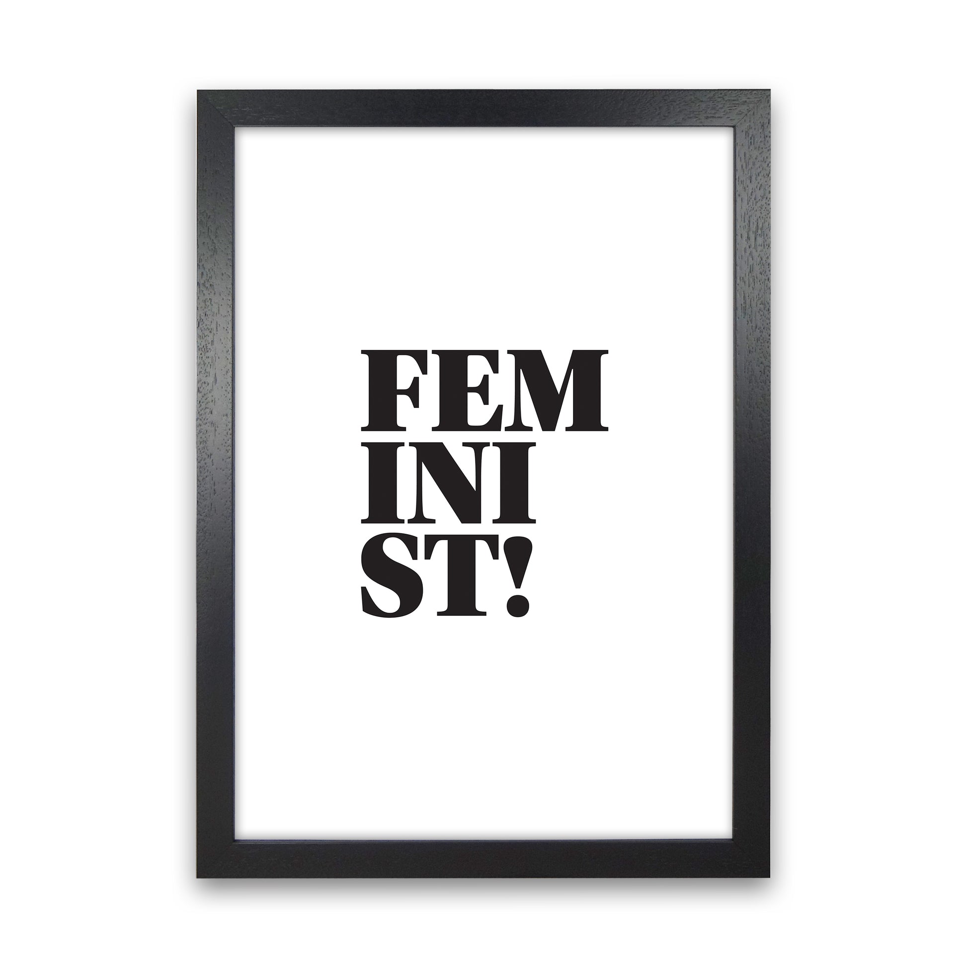 Feminist  Art Print by Pixy Paper Black Grain