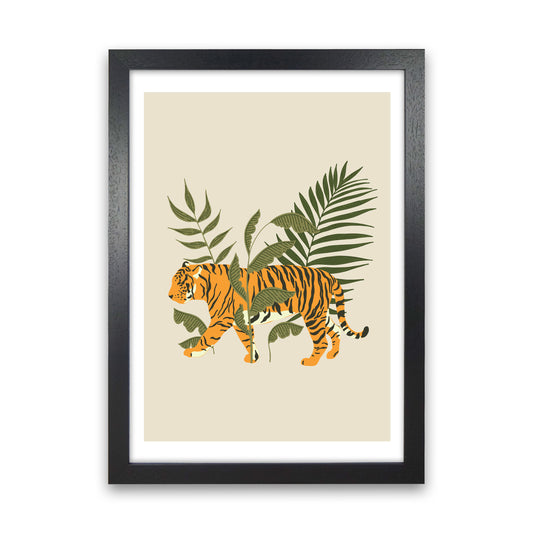 Wild Collection Tiger Art Print by Pixy Paper Black Grain