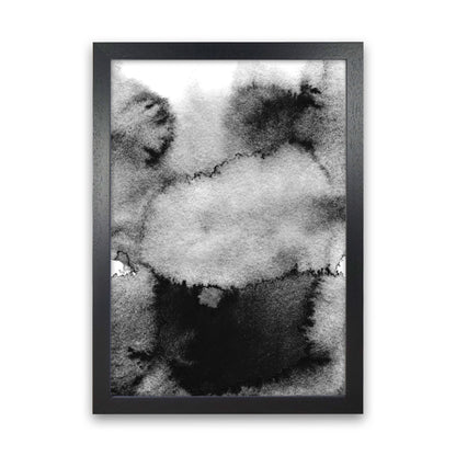 Majestic Monochrome Watercolour 14 Art Print by Pixy Paper Black Grain