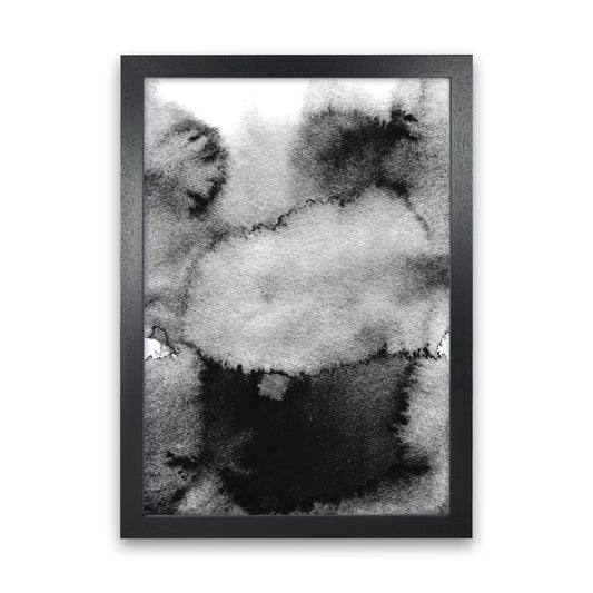 Majestic Monochrome Watercolour 14 Art Print by Pixy Paper Black Grain