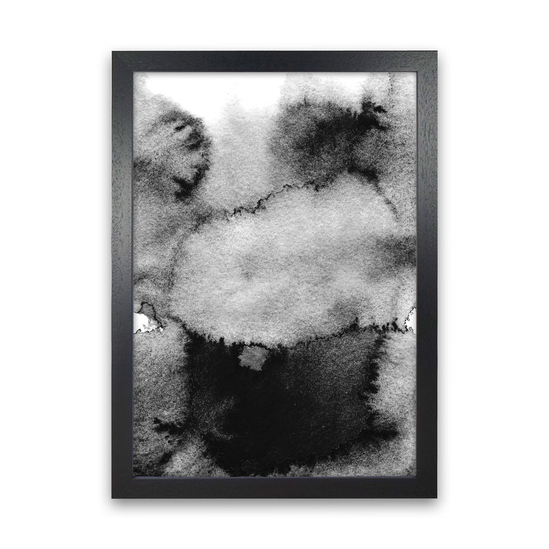Majestic Monochrome Watercolour 14 Art Print by Pixy Paper Black Grain