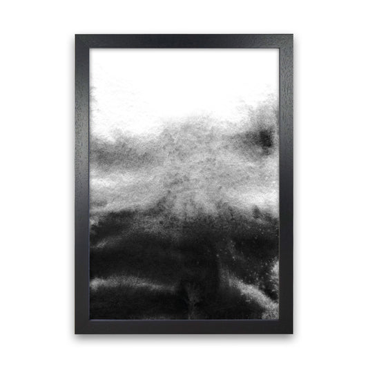 Majestic Monochrome Watercolour 19 Art Print by Pixy Paper Black Grain