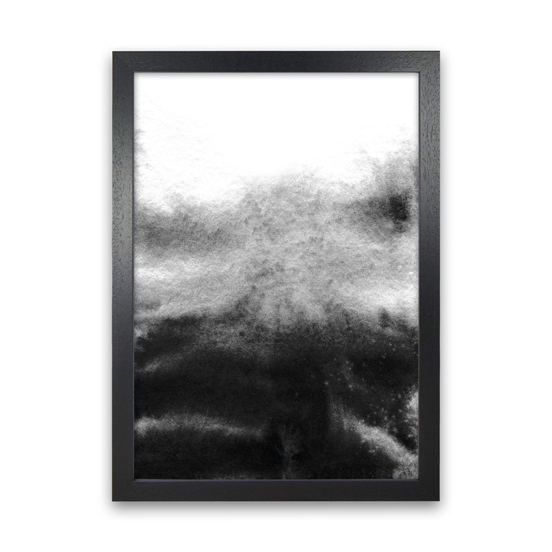 Majestic Monochrome Watercolour 19 Art Print by Pixy Paper Black Grain
