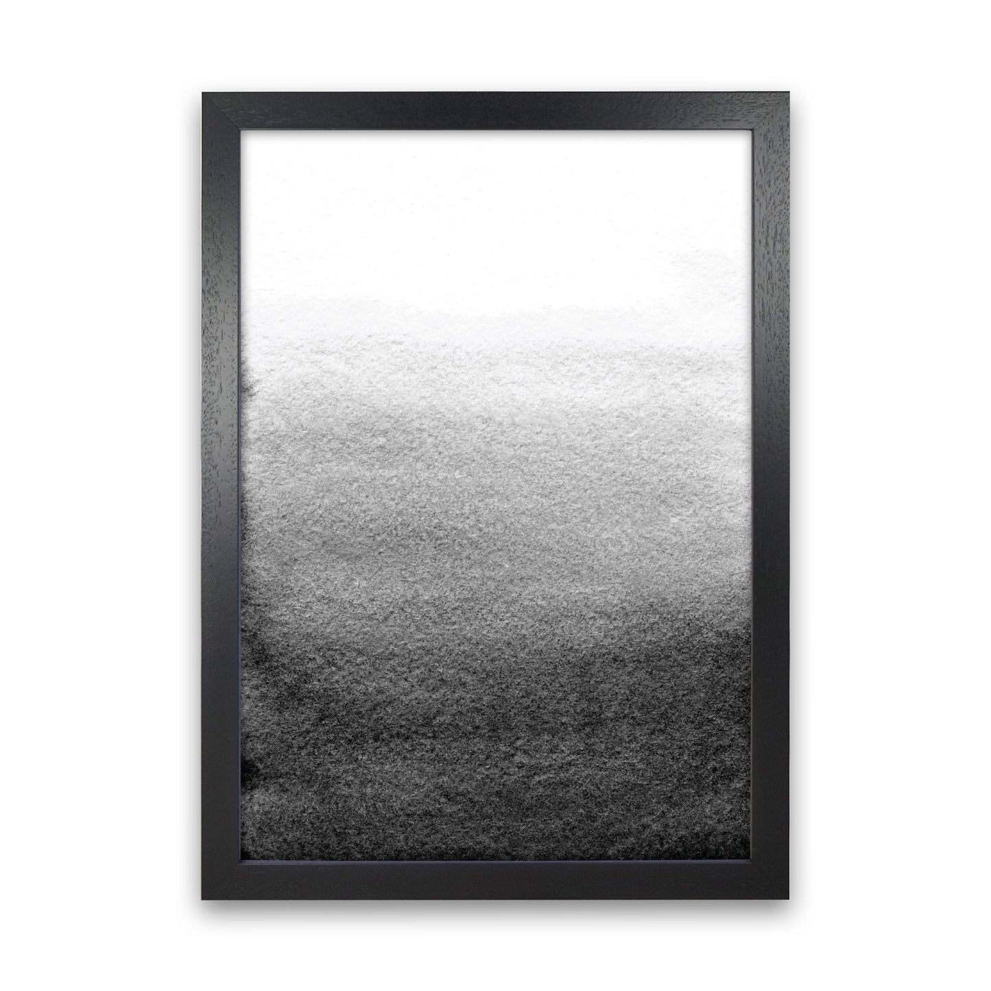 Majestic Monochrome Watercolour 13 Art Print by Pixy Paper Black Grain