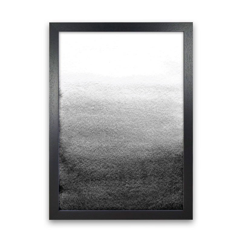 Majestic Monochrome Watercolour 13 Art Print by Pixy Paper Black Grain