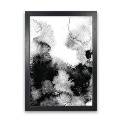Majestic Monochrome Watercolour 12 Art Print by Pixy Paper Black Grain