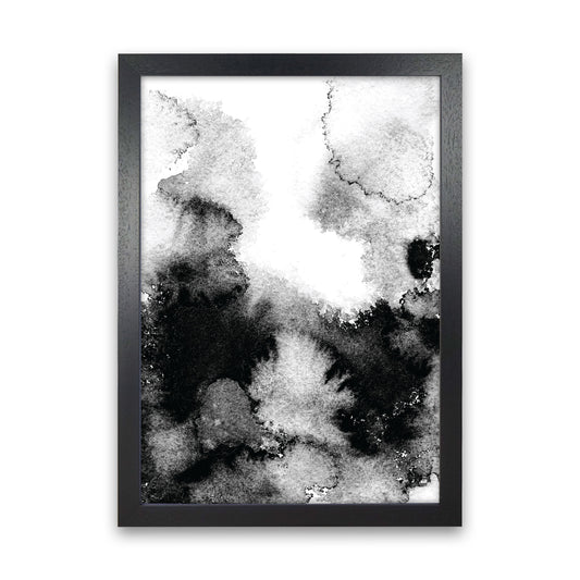 Majestic Monochrome Watercolour 12 Art Print by Pixy Paper Black Grain