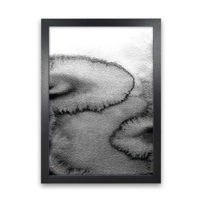 Majestic Monochrome Watercolour 15 Art Print by Pixy Paper Black Grain