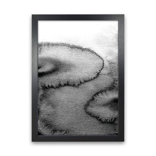 Majestic Monochrome Watercolour 15 Art Print by Pixy Paper Black Grain