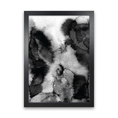 Majestic Monochrome Watercolour 11 Art Print by Pixy Paper Black Grain