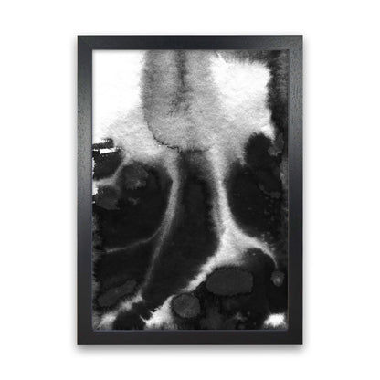 Majestic Monochrome Watercolour 20 Art Print by Pixy Paper Black Grain