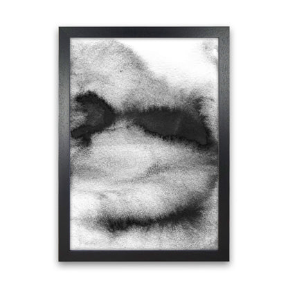 Majestic Monochrome Watercolour 08 Art Print by Pixy Paper Black Grain