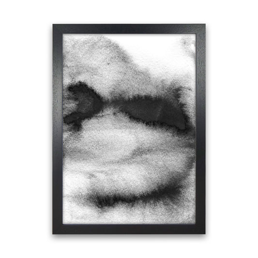 Majestic Monochrome Watercolour 08 Art Print by Pixy Paper Black Grain