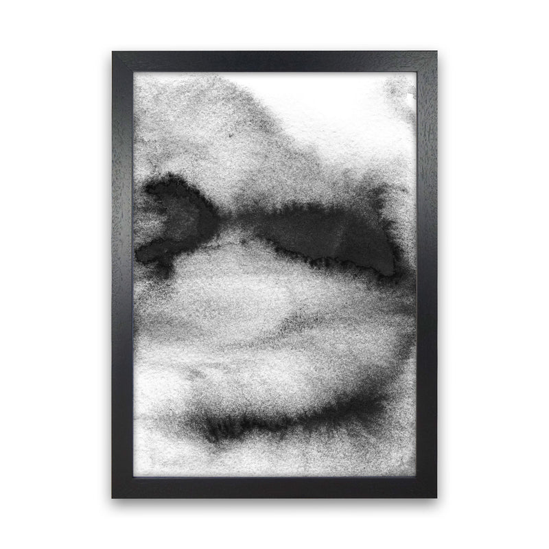 Majestic Monochrome Watercolour 08 Art Print by Pixy Paper Black Grain