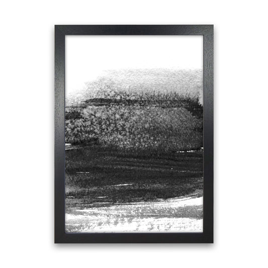 Majestic Monochrome Watercolour 01 Art Print by Pixy Paper Black Grain