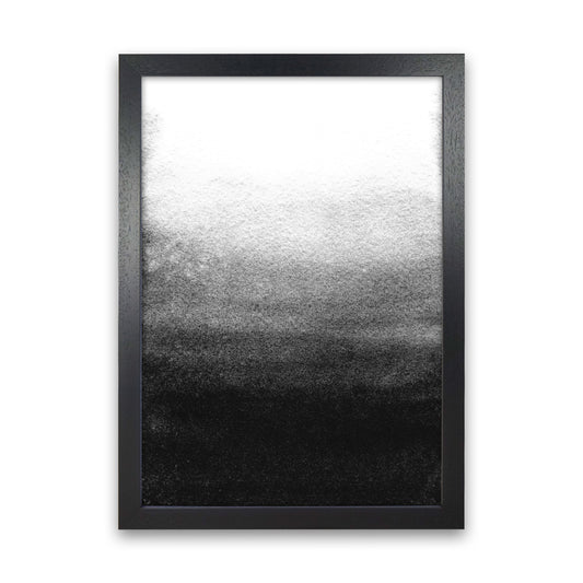 Majestic Monochrome Watercolour 07 Art Print by Pixy Paper Black Grain