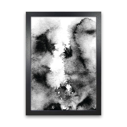 Majestic Monochrome Watercolour 10 Art Print by Pixy Paper Black Grain
