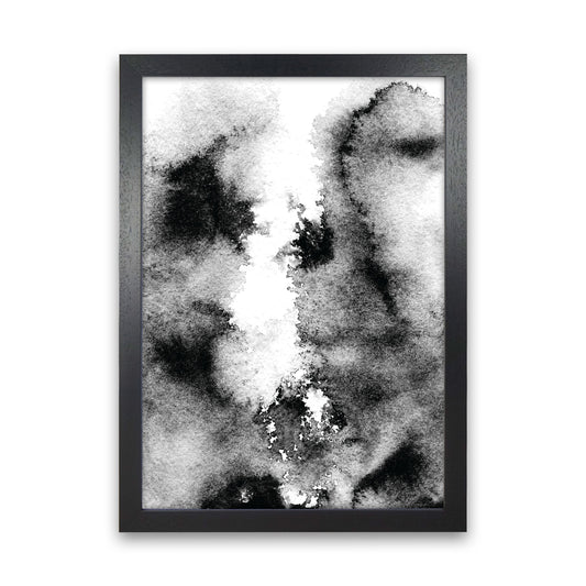 Majestic Monochrome Watercolour 10 Art Print by Pixy Paper Black Grain